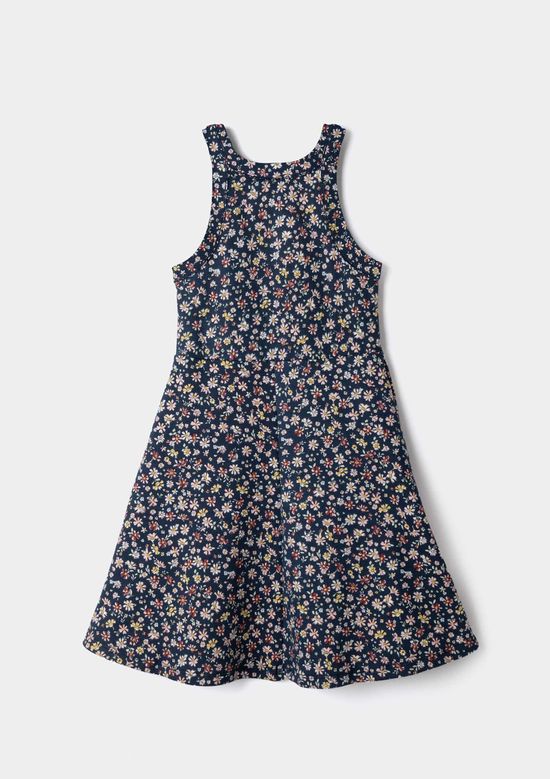 Foto do produto: Vestido Infantil Curto Em Ribana Canelada - Azul