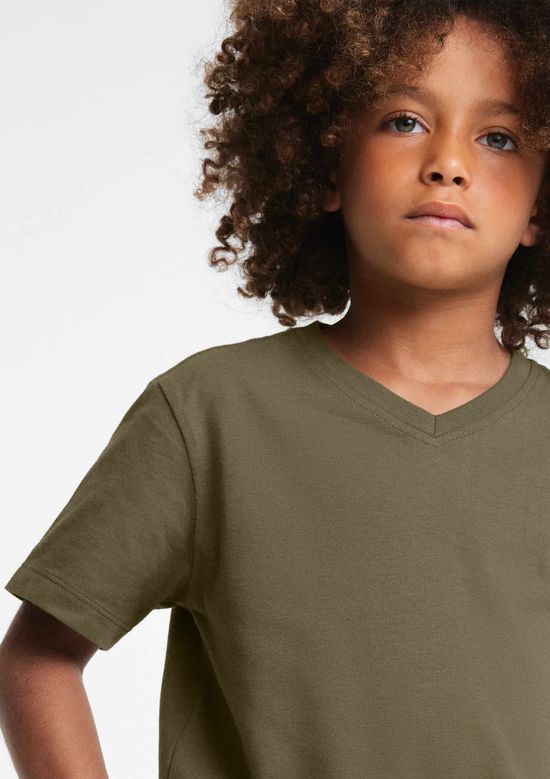 Foto do produto: Camiseta Infantil Menino Manga Curta Gola V - Verde