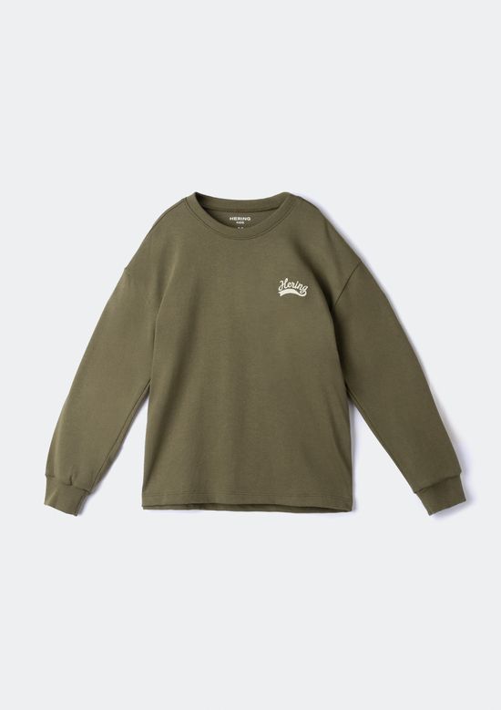 Foto do produto: Camiseta Infantil Menino Manga Longa Com Bordado - Verde