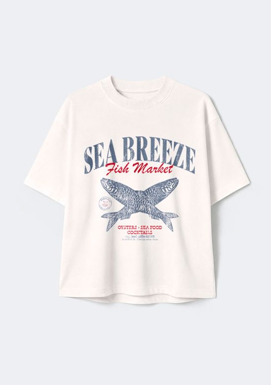 Foto do produto: Blusa Infantil Menina Com Estampa - Off white