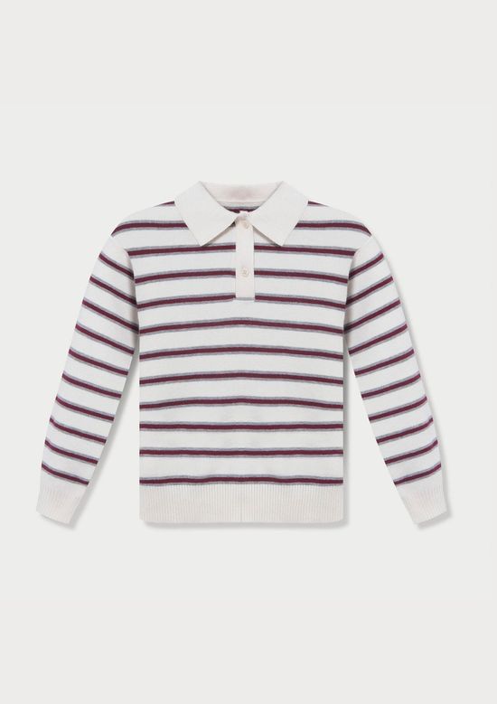 Foto do produto: Blusa Polo Infantil Menina Em Tricô - Off white