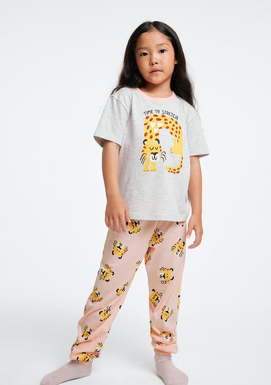 Foto do produto: Pijama Infantil Menina Com Estampa Brilha No Escuro - Rosa