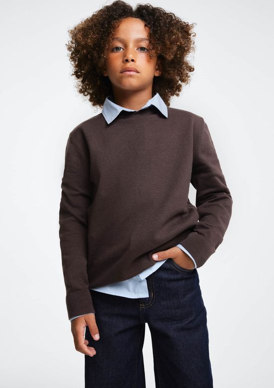 Foto do produto: Suéter De Tricô Infantil Menino - Marrom