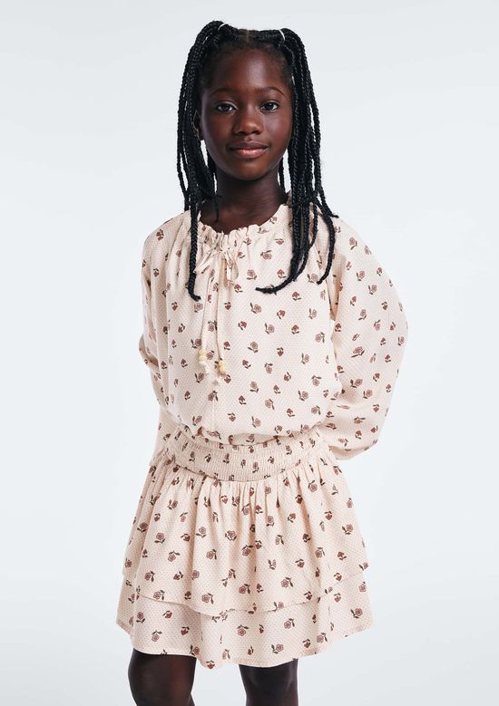 Foto do produto: Blusa Bata Infantil Menina Estampada - Rosa