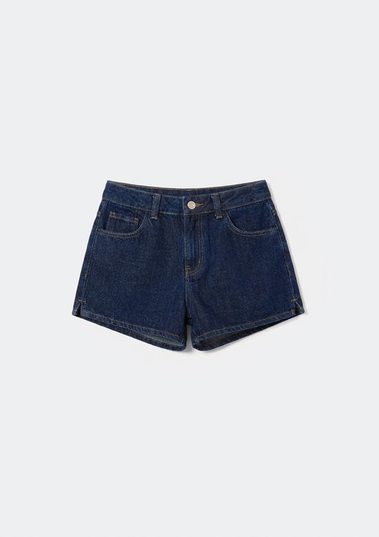 Foto do produto: Shorts Jeans Infantil Menina Barra Desfiada - Azul