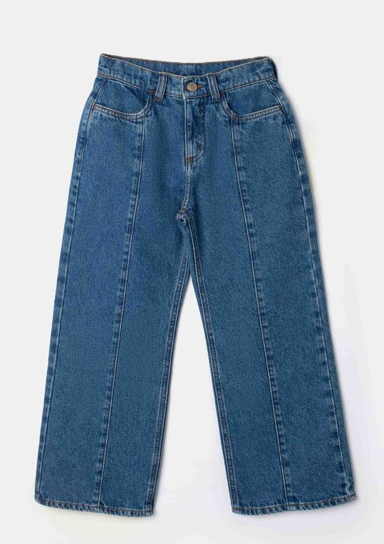 Foto do produto: Calça Jeans Infantil Menina Wide Leg - Azul