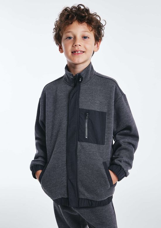 Foto do produto: Jaqueta Infantil Menino Em Moletom - Cinza