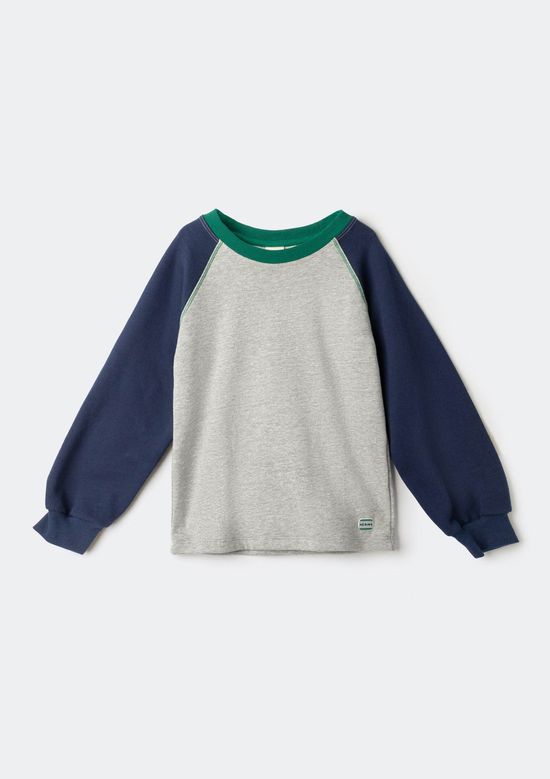 Foto do produto: Blusão Infantil Menino Em Moletom Com Patch - Azul