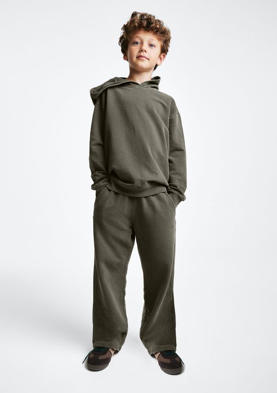 Foto do produto: Calça Infantil Menino Reta Em Moletom Estonado - Verde