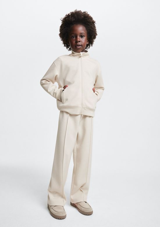 Foto do produto: Calça Infantil Menina Em Moletom - Off white