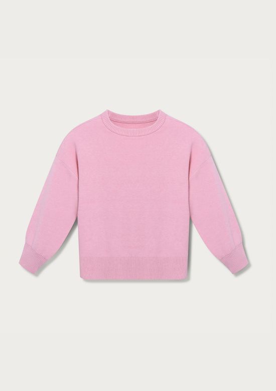 Foto do produto: Blusão Infantil Menina Em Tricô - Rosa