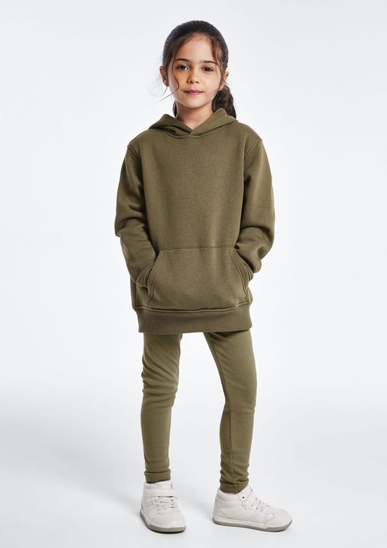 Foto do produto: Calça Legging Básica Infantil Menina Em Ribana - Verde