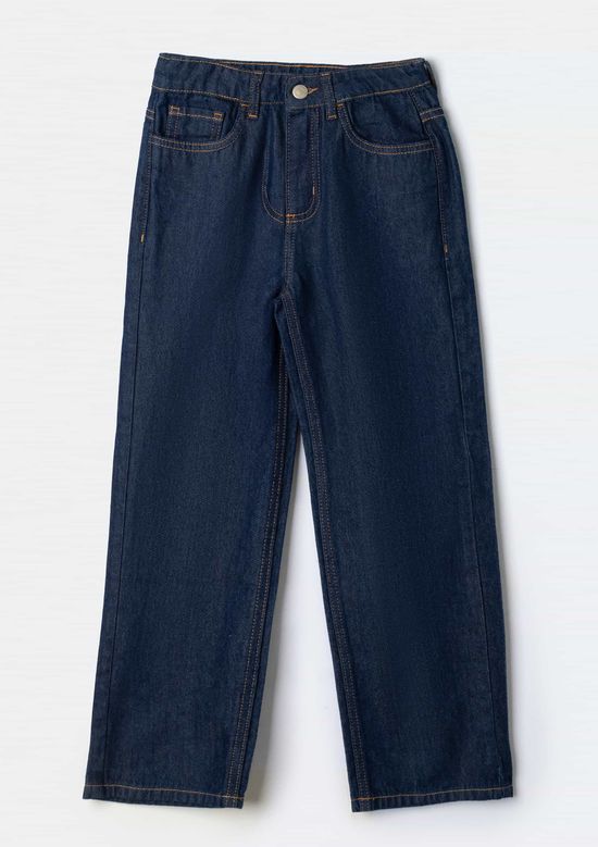 Foto do produto: Calça Jeans Infantil Menina Skater Fit - Azul