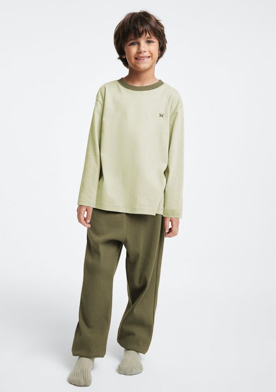 Foto do produto: Pijama Longo Infantil Menino Com Patch - Verde