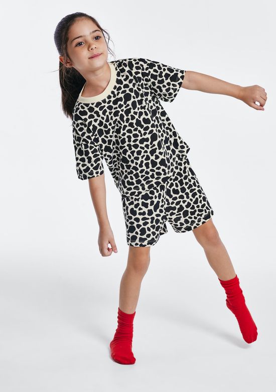 Foto do produto: Pijama Infantil Menina Box Estampado - Creme