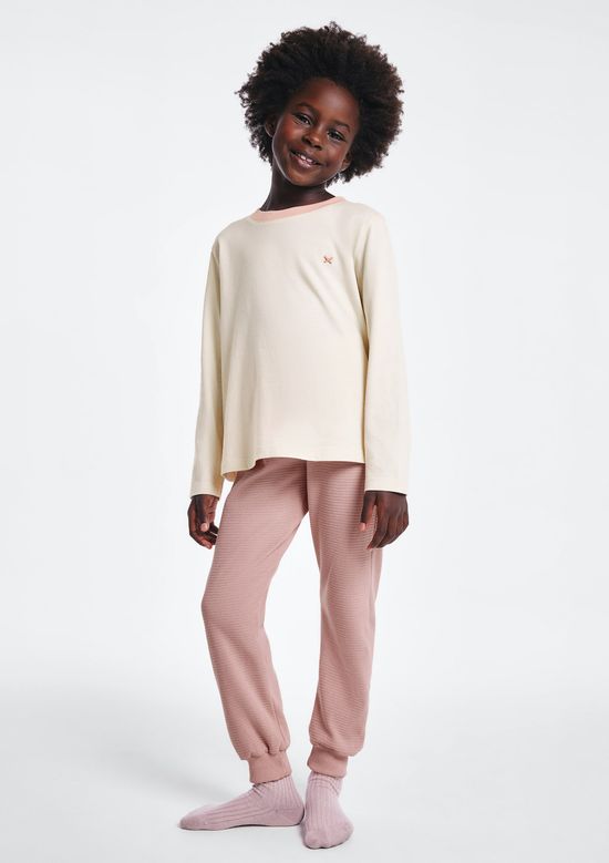 Foto do produto: Pijama Longo Infantil Menina Com Patch - Rosa