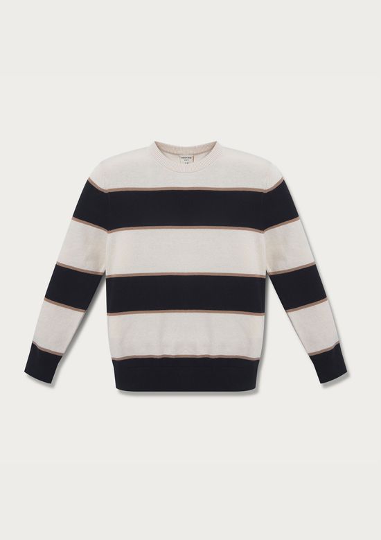 Foto do produto: Suéter De Tricô Infantil Menino Listrado - Preto