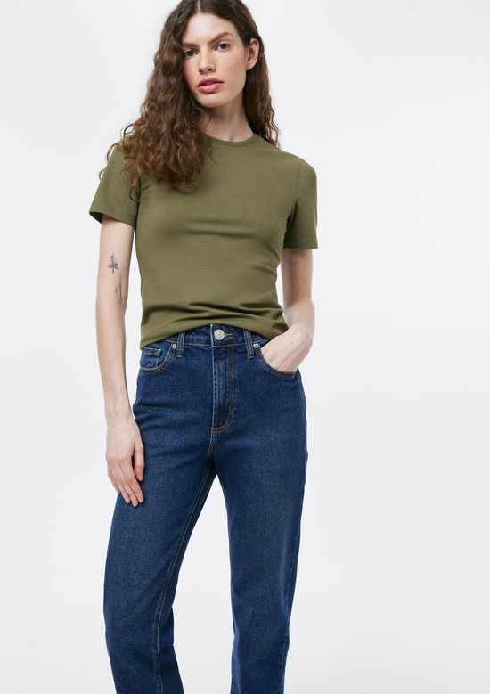 Foto do produto: Calça Jeans Feminina Slim Cintura Média - Azul