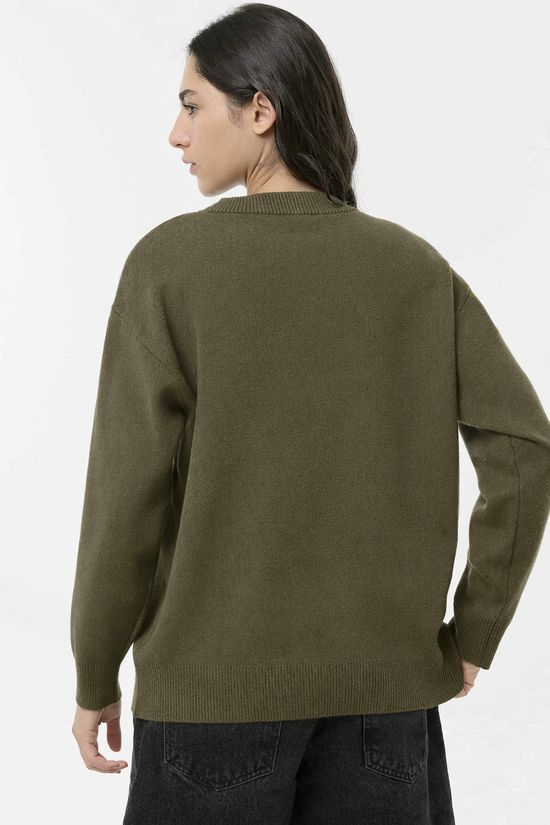 Foto do produto: Blusão Feminino Amplo Em Tricô - Verde