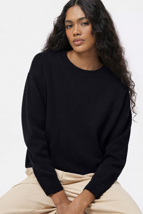 Foto do produto: Blusão Feminino Amplo Em Tricô - Preto