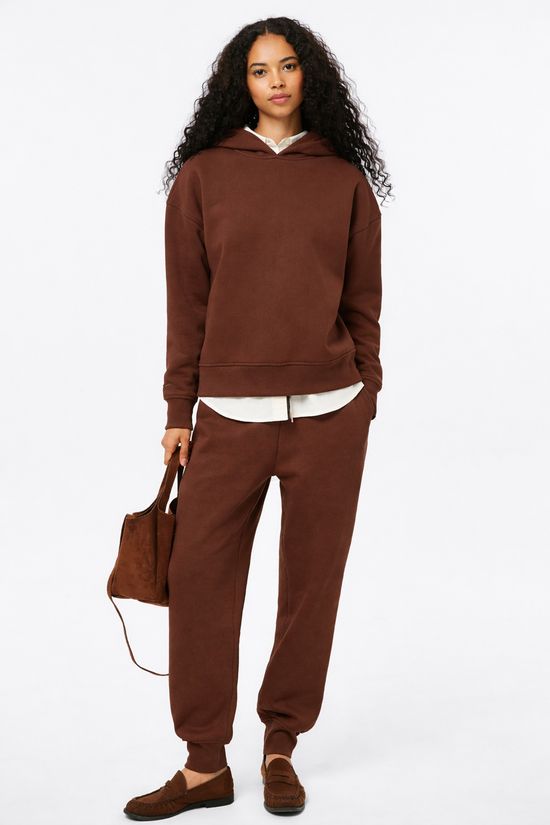 Foto do produto: Blusão Feminino Moletom Com Capuz - Marrom