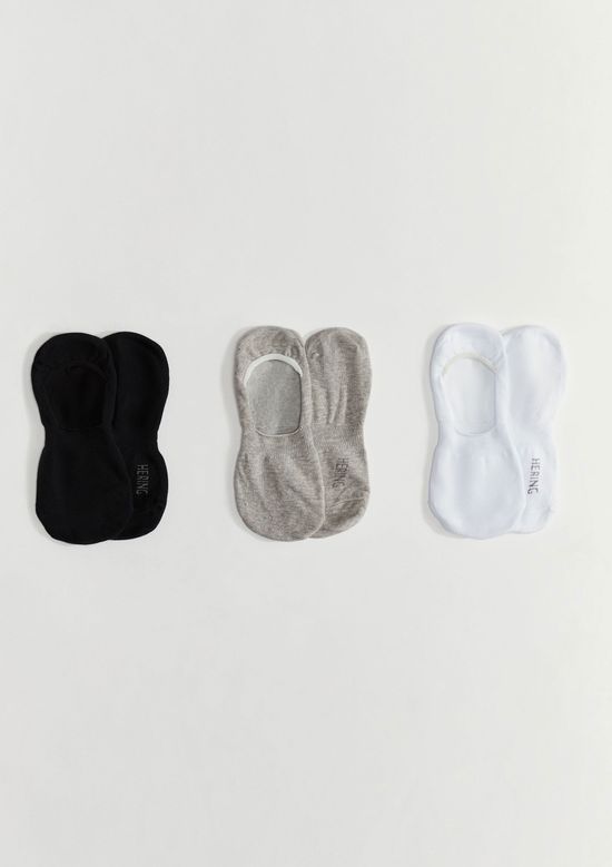 Foto do produto: Kit 3 Pares De Meias Sapatilha Invisível - Multicolorido