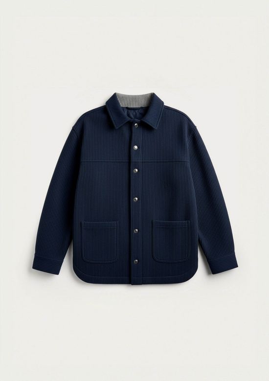 Foto do produto: Camisa Infantil Menino Em Veludo Cotelê - Azul