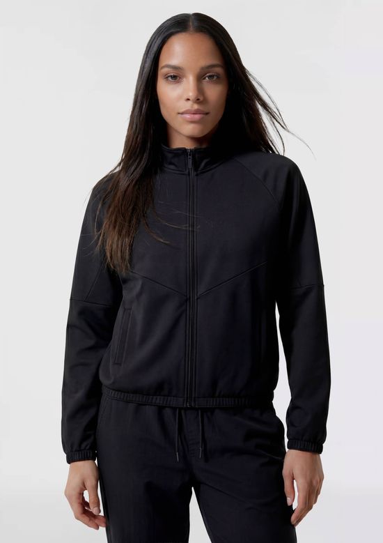 Foto do produto: Jaqueta Esportiva Feminina Gola Alta - Preto