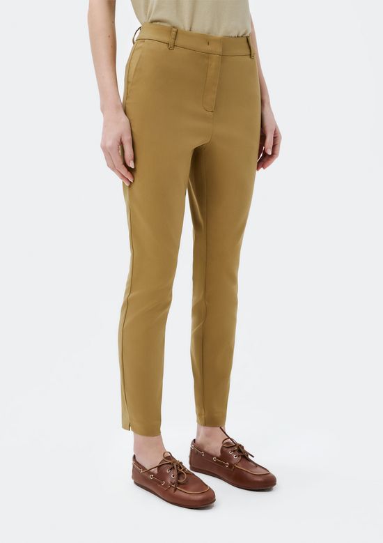 Foto do produto: Calça Básica Feminina Cintura Média Em Alfaiataria - Caqui