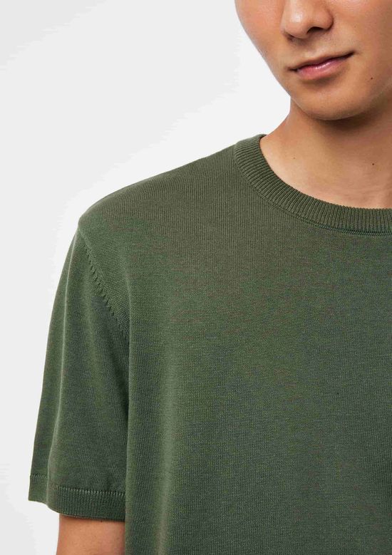 Foto do produto: Camiseta Masculina Tricô Manga Curta - Verde