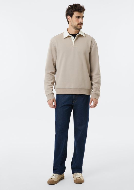 Foto do produto: Blusão Masculino Polo Em Algodão - Bege
