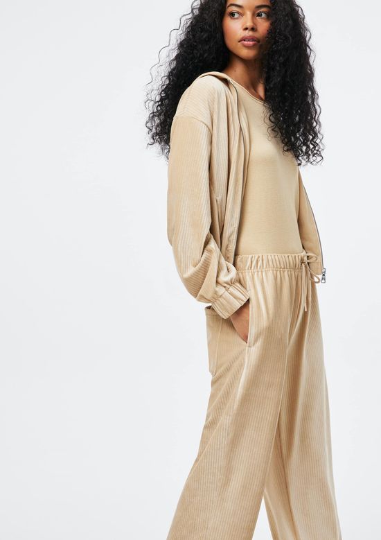 Foto do produto: Calça Feminina Em Veludo - Bege