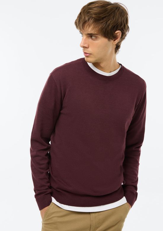 Foto do produto: Suéter Básico Masculino Regular - Vinho