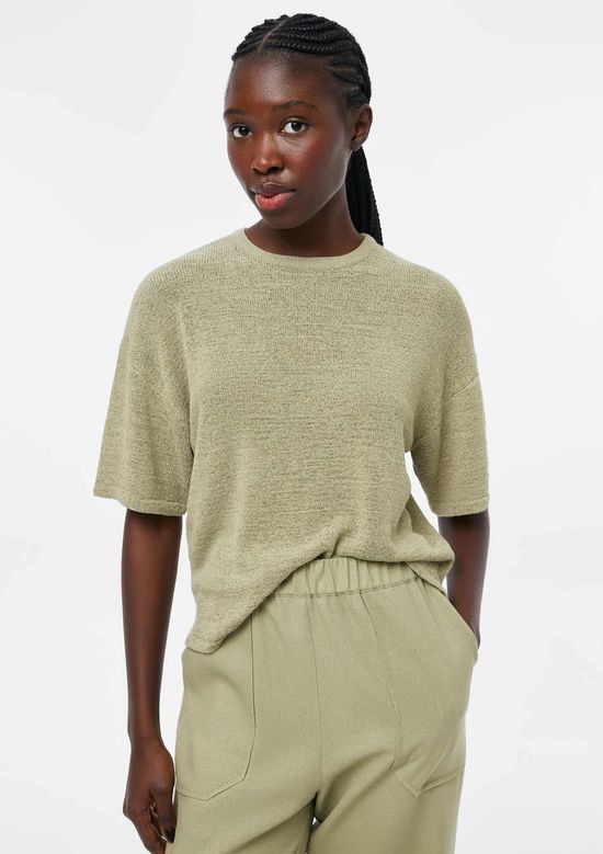 Foto do produto: Blusa Feminina Evasê Em Tricô - Verde