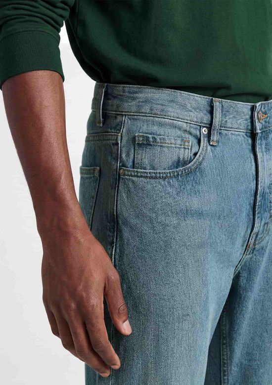Foto do produto: Calça Masculina Reta em Jeans - Azul