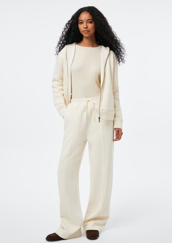 Foto do produto: Calça Feminina Reta Em Moletom - Off white