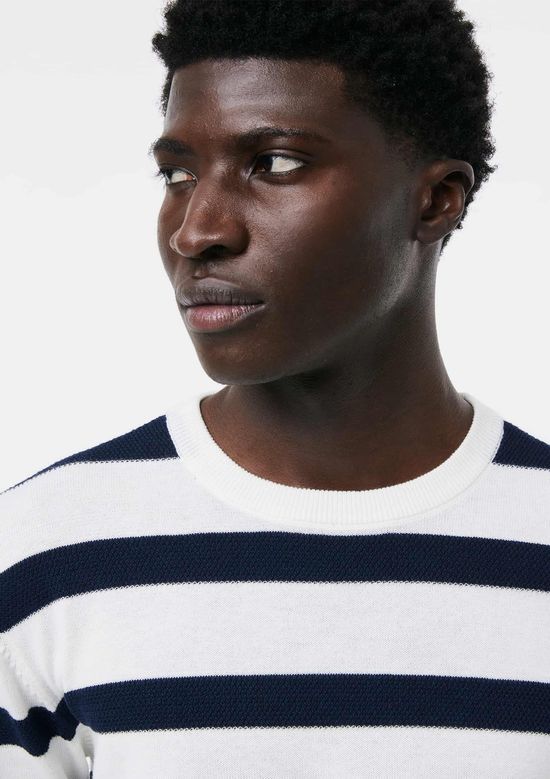 Foto do produto: Blusão Masculino Em Tricô Fio Tinto - Azul