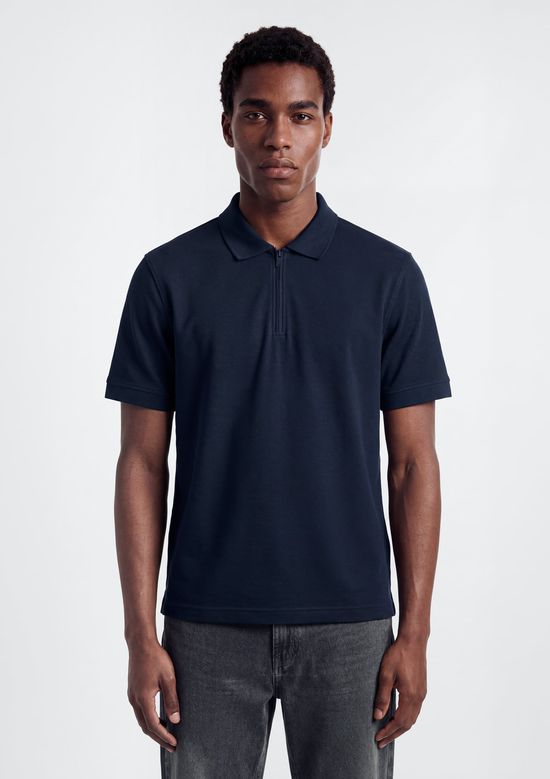 Foto do produto: Camisa Polo Masculina Em Malha Tech - Azul