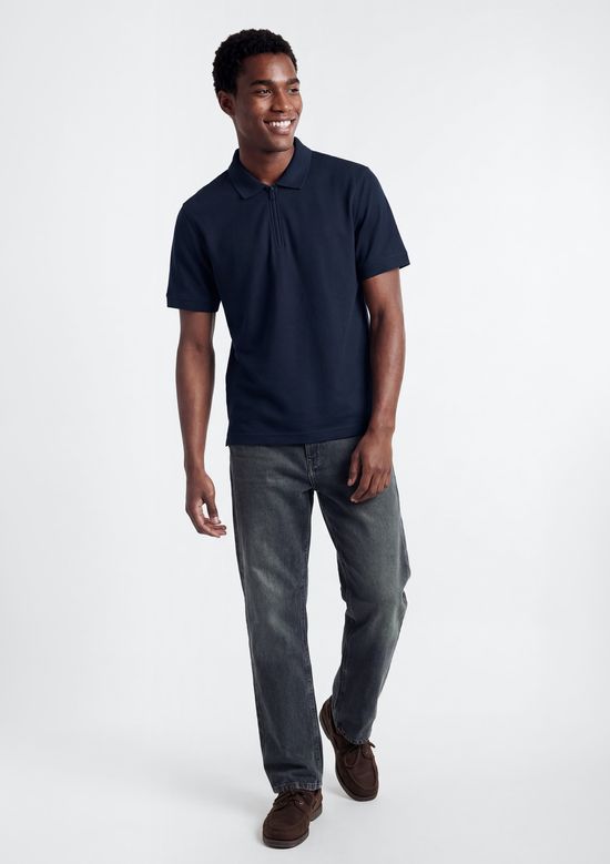 Foto do produto: Camisa Polo Masculina Em Malha Tech - Azul