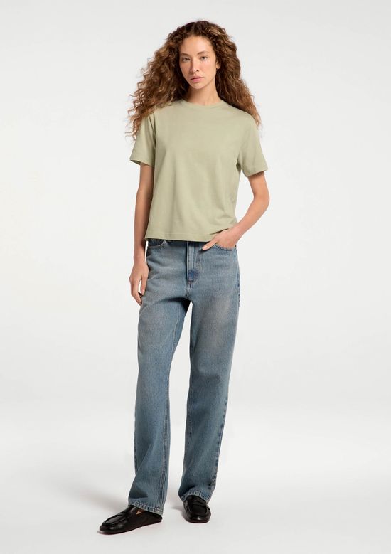 Foto do produto: Camiseta Feminina Manga Curta Super Cotton - Verde