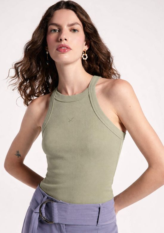 Foto do produto: Regata Feminina Hit Com Bordado - Verde