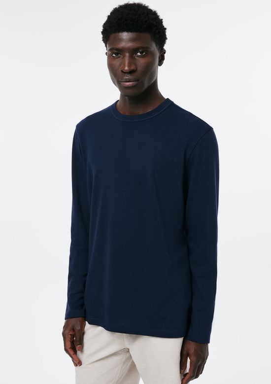 Foto do produto: Camiseta Masculina Manga Longa Em Algodão Peruano - Azul