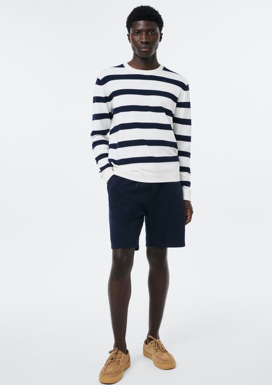 Foto do produto: Bermuda Masculina Reta em Moletom - Azul