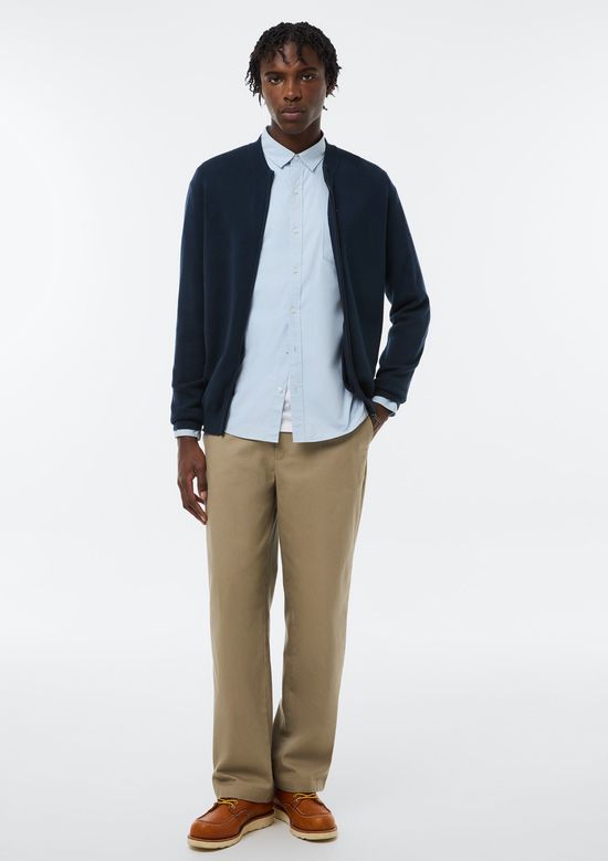 Foto do produto: Camisa Masculina Em Tricoline - Azul