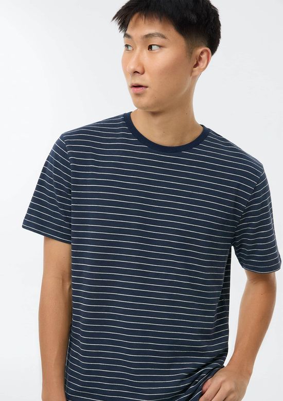 Foto do produto: Camiseta Masculina Piquet Fio Tinto - Azul