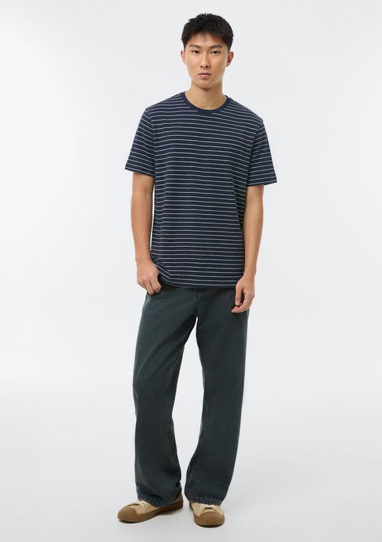 Foto do produto: Camiseta Masculina Piquet Fio Tinto - Azul
