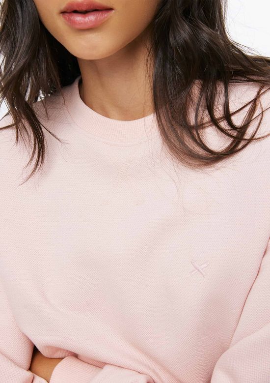 Foto do produto: Blusão Feminino Malha Piquet Bordado - Rosa
