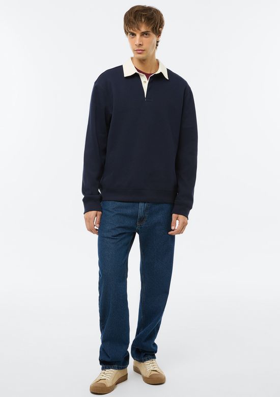 Foto do produto: Blusão Masculino Polo Em Algodão - Azul