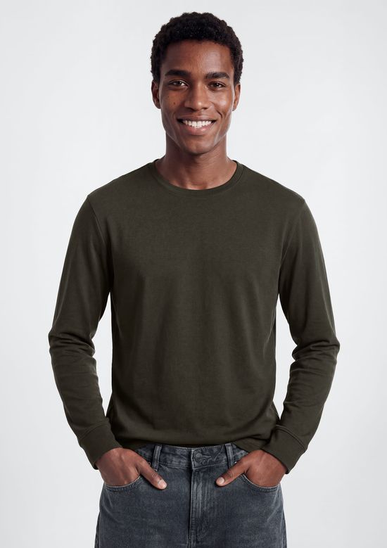 Foto do produto: Camiseta Masculina Manga Longa Super Cotton Pima - Verde