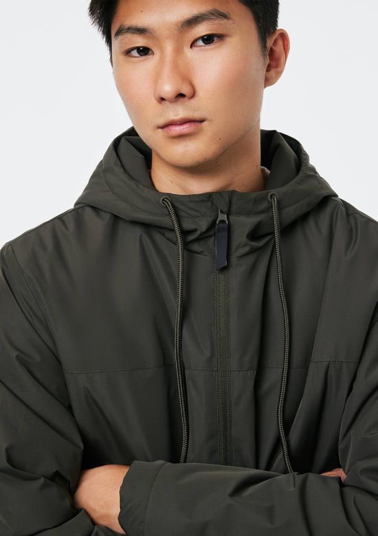 Foto do produto: Jaqueta Masculina Acolchoada Com Capuz - Verde